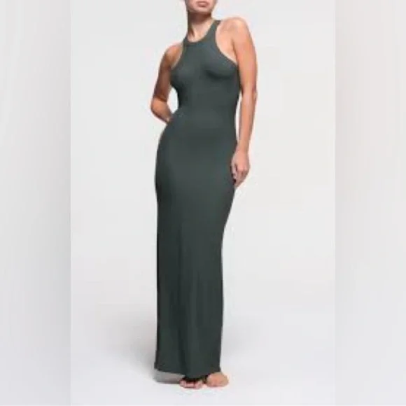 SKIMS | Dresses | Skims Nwot Soft Lounge High Neck Maxi Deep Sea | Poshmark SKIMS | Dresses | Skims Nwot Soft Lounge High Neck Maxi Deep Sea | Poshmark